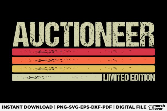 Auctioneer Birthday T-Shirt Graphics for Creative Sellers