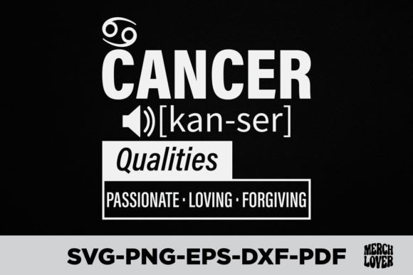 Cancer Zodiac Birthday T-Shirt Graphics & Designs