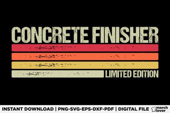 Concrete Finisher Birthday Job Title – A Playful Graphic for Local Business Branding and T-Shirt Designs