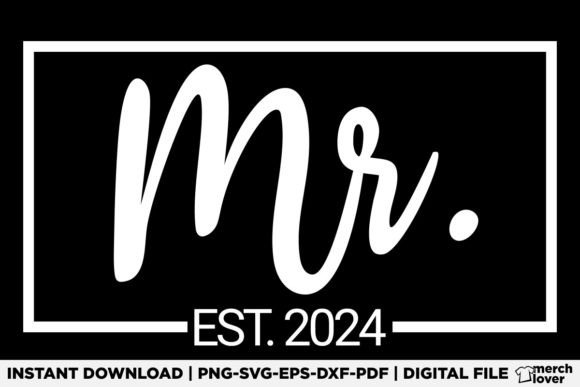 Mr Est 2024 Just Married Wedding Hubby – A Fresh T-Shirt Design for Emotional Branding and Social Media Appeal