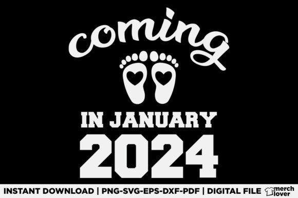 New Baby Coming in January 2024 T-Shirt