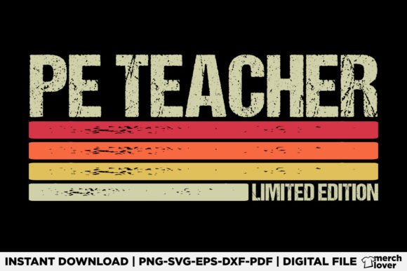PE Teacher Birthday T-Shirt Graphics for Crafters & Handmade Sellers
