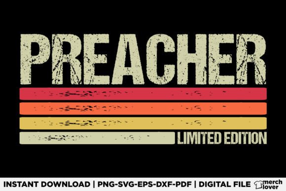 Preacher Birthday Job Title T-Shirt: A Lighthearted Graphic for Playful Branding and T-Shirt Designs