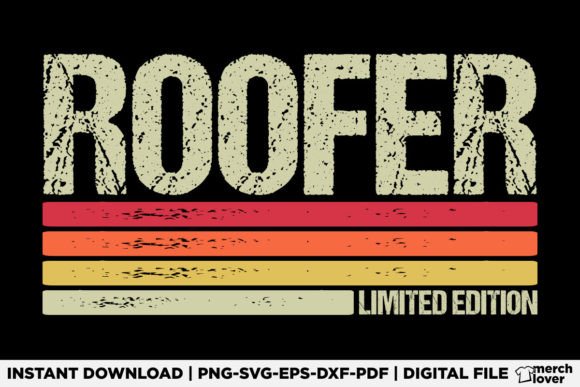 Roofer Birthday T-Shirt Design Graphics for Creative Sellers