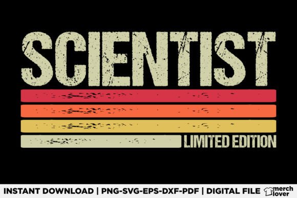 Scientist Birthday Job Title T-Shirt: A Playful Graphic Design Asset for Content Publishers