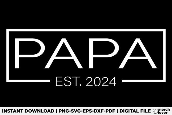 Soon to Be Papa 2024 Fathers Day T-Shirt Design for Modern Branding & Marketing Visuals