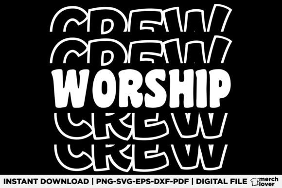 Worship Crew Funny Worship T-Shirt – A Playful Graphic Design Asset for Faith-Focused Blogs